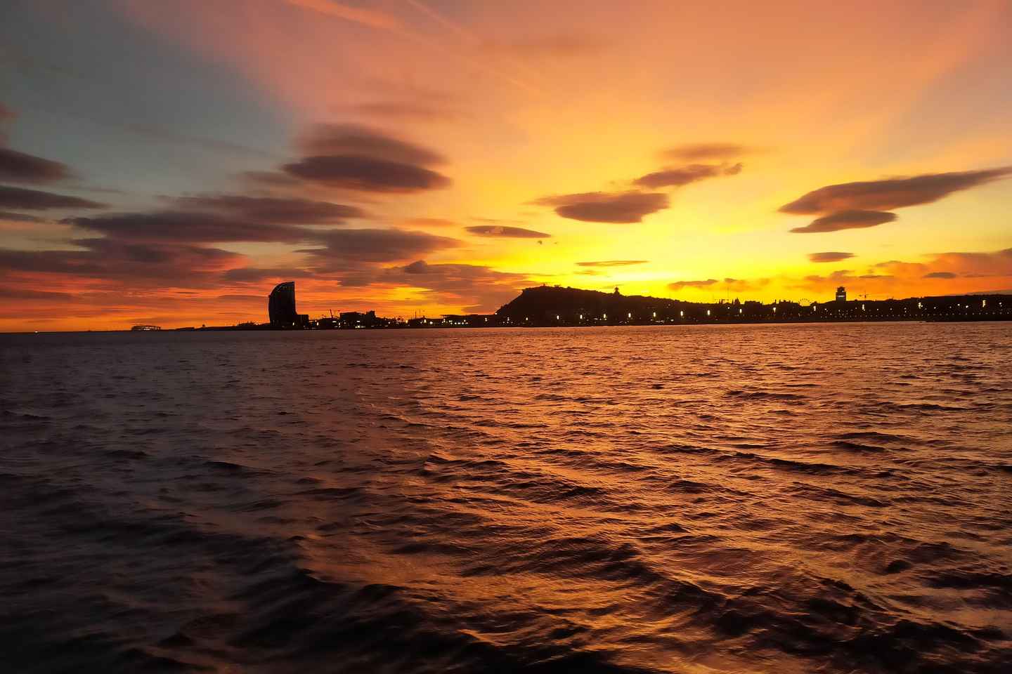 Barcelona: Private Sunset Sailing Trip with drinks/snacks - BCN Private Sunset Sailing with optional live sax or guitar