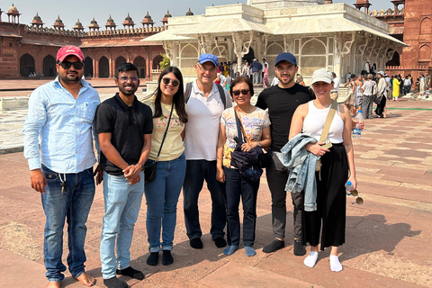 From Delhi: Taj Mahal & Agra City Tour with Fatehpur Sikri Private Tour with Tour Guide Only