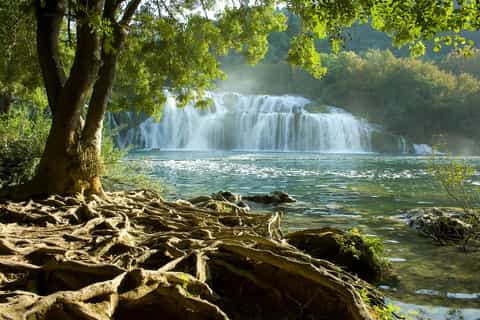 From Split or Trogir: Krka National Park with Entry Ticket