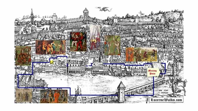 lucerne 1hour historical tour with night watchman