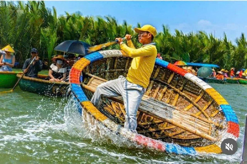 Hoi An - Korgbåtstur Korg båtresa i kokosnötskogenTur från mötesplats