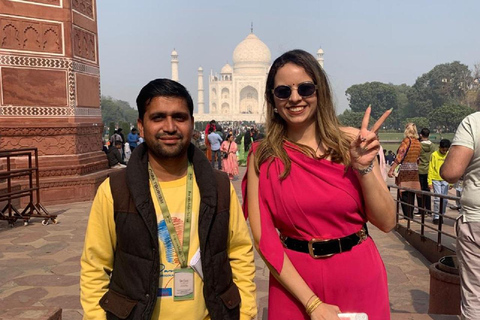 From Delhi: Taj Mahal Sunrise, Agra Fort & Baby Taj Day Tour Local Expert Tour Guide Only