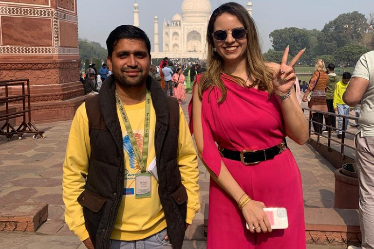 From Delhi: Taj Mahal Sunrise, Agra Fort & Baby Taj Day Tour Local Expert Tour Guide Only