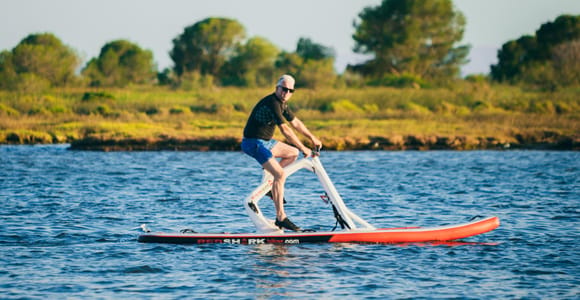Paddle Bike sightseeing tour of the bay and canals of Santa Margarida