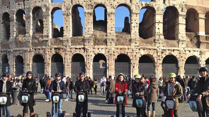 roma 3 horas grupo pequeno segway tour