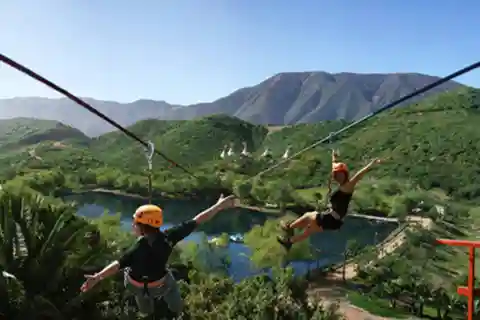 Ensenada : Circuit d'aventure en quad et tyrolienne