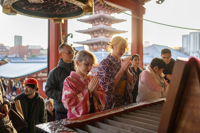 Tokyo: Luxury Kimono Walking Tour w/ Local Guide opt. Vegan