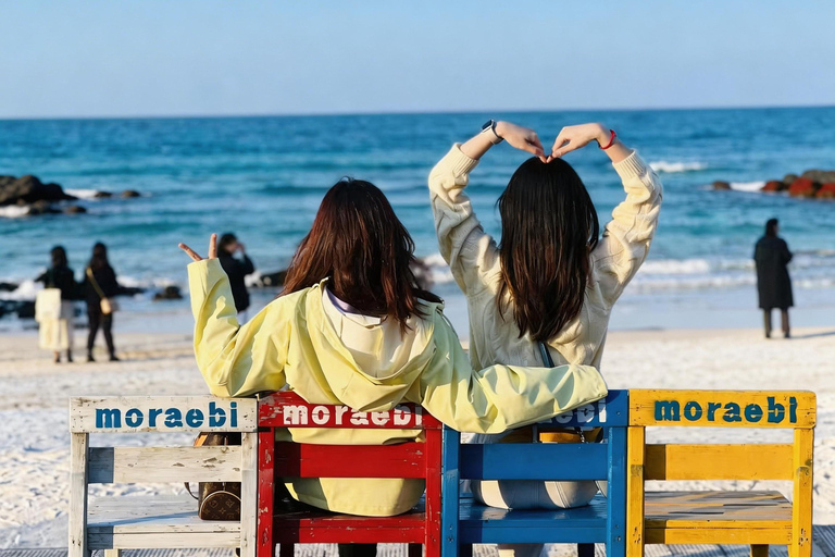Jeju: Udo Island E-Bike Ride & Insta-Worthy Sea-View Cafe Ultimate Adventure Tour (e-Bike+Speedboat included)