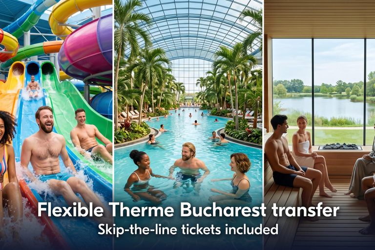 Bucharest: Therme Wellness Transfer - Skip-the-Line Ticket 12 HOURS Therme Bucharest Palm, Galaxy or Elysium & Transfer