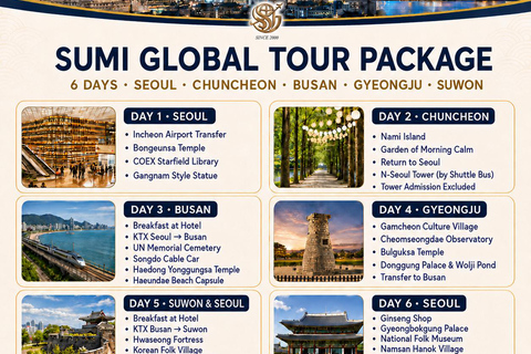 From Seoul: 6-Day South Korea Highlights Tour with Hotels