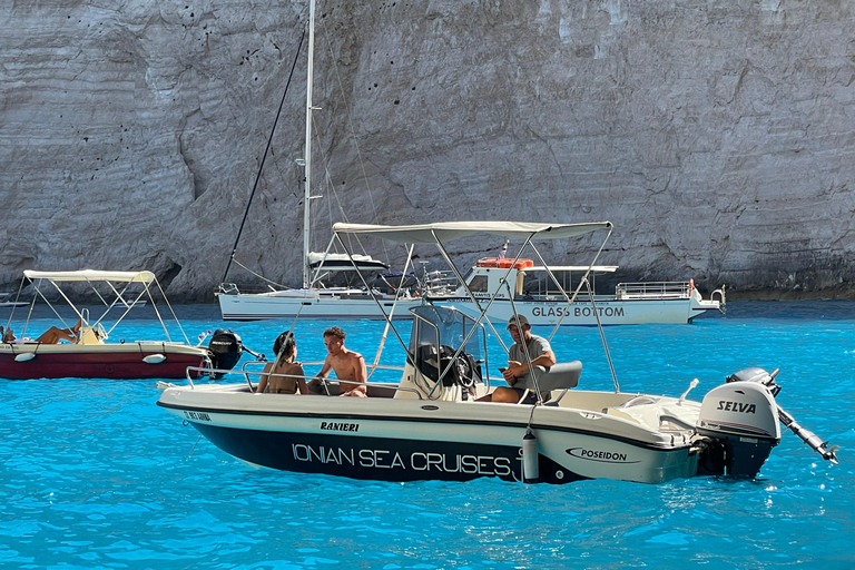 Zakynthos: Private Boat Cruise with Skipper or Self-Drive South with Captain:Turtles, Keri & Secret Caves