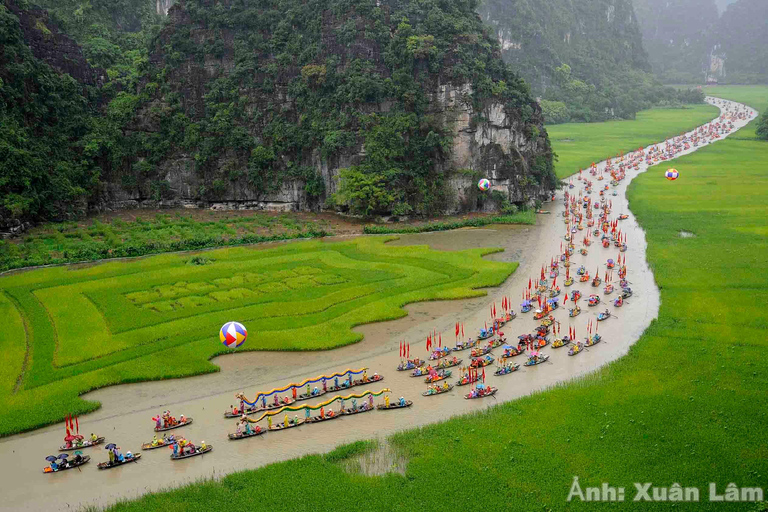 Z Hanoi: 2-dniowa wycieczka Ninh Binh z pobytem w bungalowie