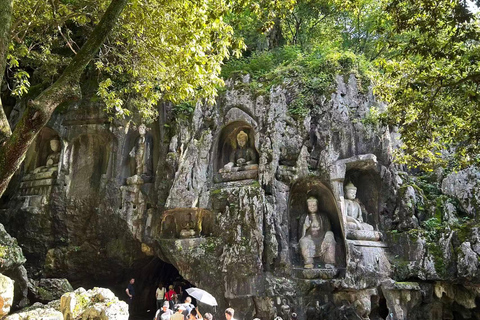 Hangzhou: Private Car Tour to Temple, Tea Village & Canal