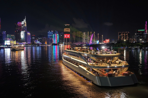 Ho Chi Minh Luxury Dinner Buffet Cruise with DJ & Live Music Buffet Dinner Cruise + Roundtrip Transfer