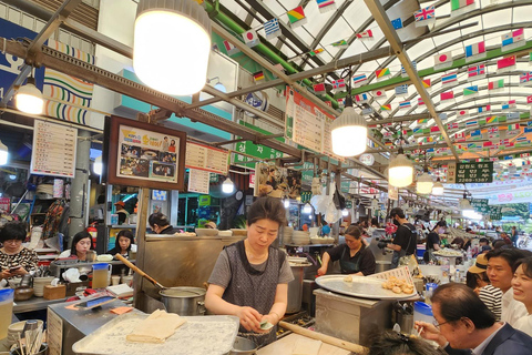 Seul: tour gastronómico pelo mercado noturno com churrasco coreano e casa de chá