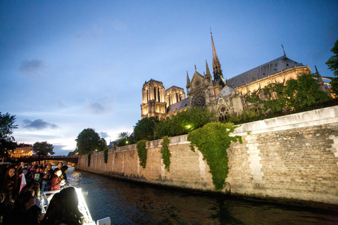 Paris : visite nocturne à vélo et croisière sur la SeineParis : visite nocturne à vélo et croisière en anglais