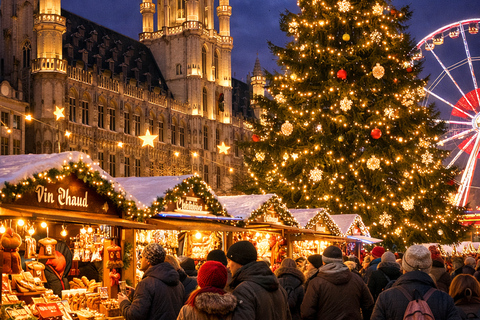 From Lille: Brussels Christmas Market and visit to the Chocolate Village From Lille: Brussels Christmas Market and Chocolate Village Tour