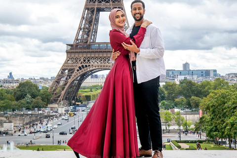 Parijs: Fotoshoot rond Eiffeltoren met 55 bewerkte foto&#039;s