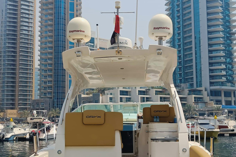 Dubai Private Yacht Tour on 40ft Juliana Dubai: 4-Hour Private Mini-Yacht Tour & Swimming