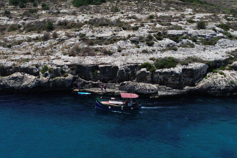 Private Comino Sunset Cruise with Food & Wine Options