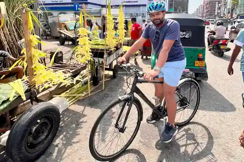 Traverser Colombo à vélo