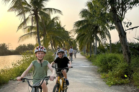 Hoi An Bike Tour: Ride a Buffalo & Duck Farming Experience Hoi An Bike-Organic Farm-Duck game-ride Buffalo-Basket boat