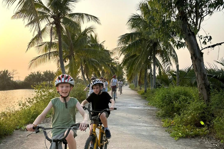 Hoi An Bike Tour: Ride a Buffalo & Duck Farming Experience Hoi An Bike-Organic Farm-Duck game-ride Buffalo-Basket boat