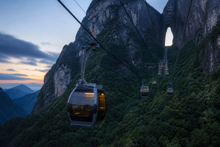 Tianmen Mountain: E-Ticket & Multilingual Guide Options Route A: City Cableway Up & Express Cableway Down