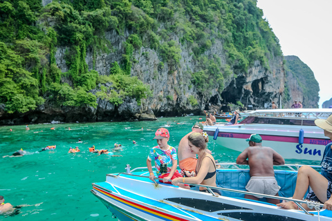 Phi Phi: passeio de barco pelas 7 ilhas com pôr do sol e plâncton