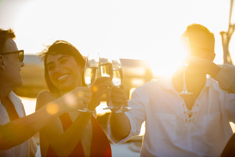 Crucero al atardecer en Positano con restaurante incluido