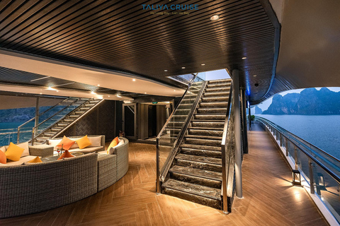 Ha Long & Lan Ha Bay Luxury Yacht: Dark Cave, Kayak, Sunset Private Car Transfer & Private Tour Guide & Shared Boat