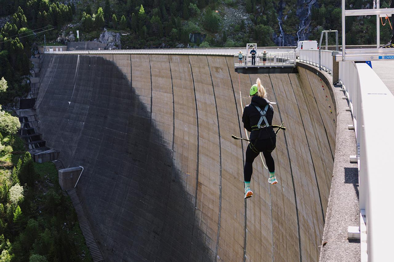 Schlegeis: Giant Swing on the dam in the Zillertal Giant Swing at the Schlegeis Dam in the Zillertal