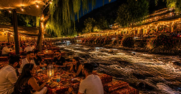 Marrakech : promenade au coucher du soleil dans la vallée de l&#39;Ourika et dîner berbère