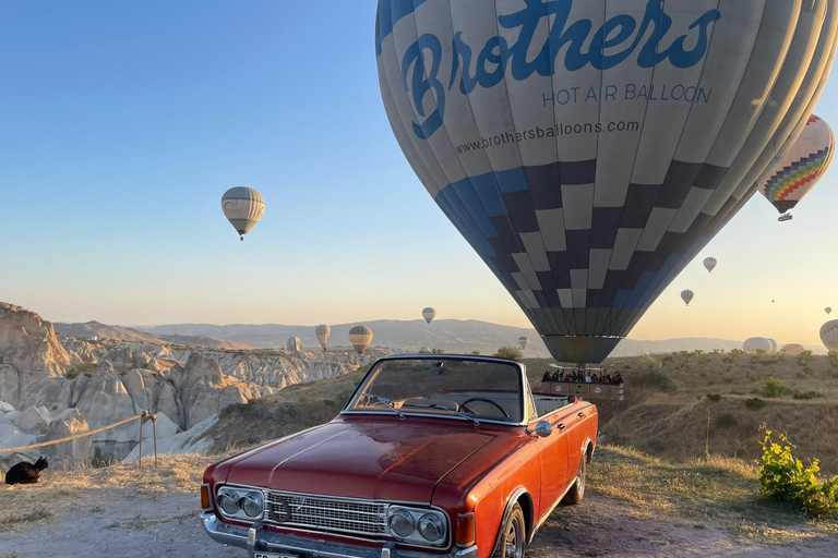 Cappadocia: Sunrise or Sunset Classic Car Tour with Pickup Private Cappadocia Classic Car Experience