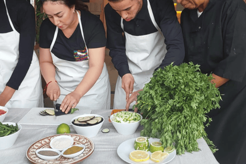 Clase de Cocina Marroquí Marrakech con trasladoClase de Cocina Marroquí Marrakech en Chouf l'Or con recogida