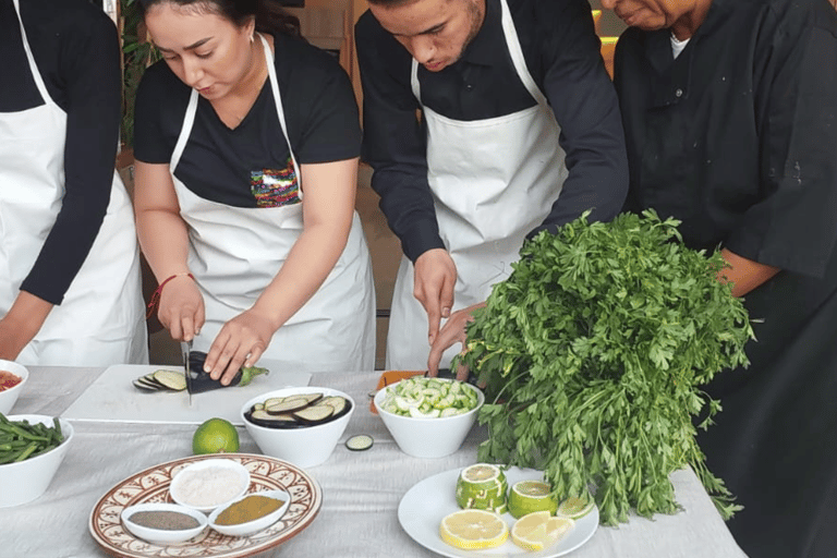 Marrakech: Aula de culinária marroquina com traslado