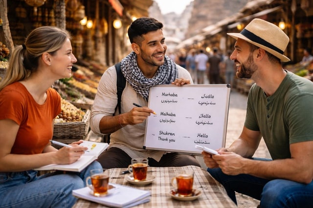 Amman: praktische Jordaanse Arabische les voor reizigers