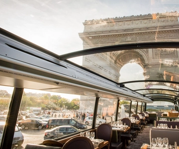 Paris: Bustronome Gourmet Lunch Tour on a Glass-Roof Bus