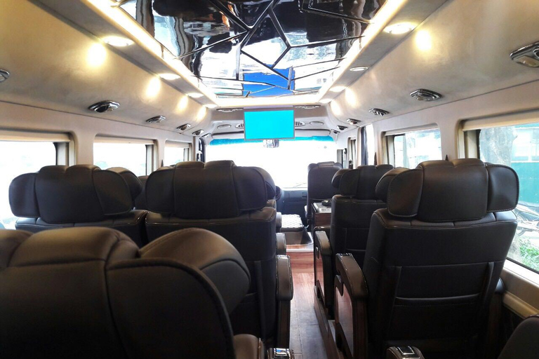 Private taxi: Da Nang center/Da Nang Airport to Hue (1 way) Van (10 persons + 10 bags) - Economy Van