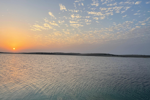 From Doha: Sunrise or Sunset Safari with Sand Boarding