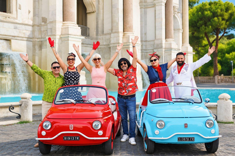 Rome: City Tour in a Retro Fiat 500 with Photo Stops Vintage Fiat 500 Cabriolet Experience with Photo Stops