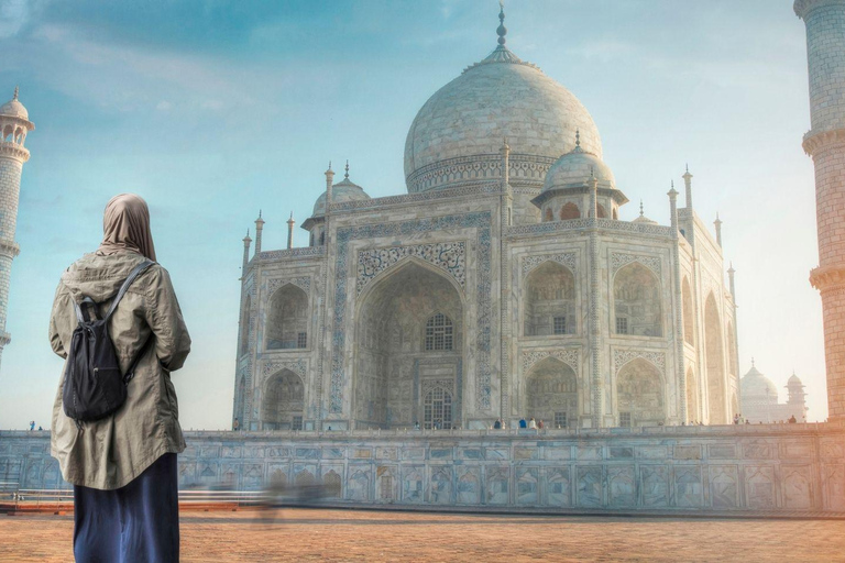 Desde Delhi: Excursión al Taj Mahal al Amanecer, Fuerte de Agra y Baby TajSólo servicio de guía - Visita sólo con guía en Agra