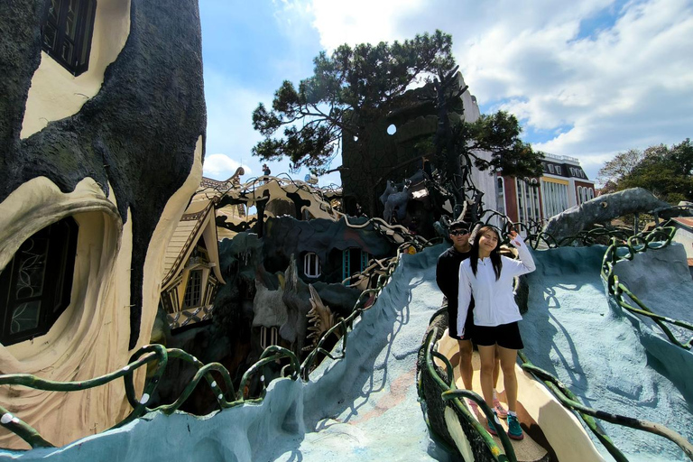 DaLat : Langbiang Moutains , Datanla Waterfall , Crazy House