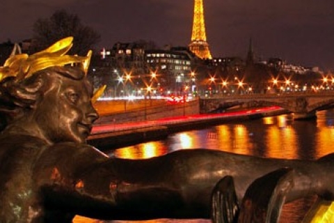 Paris: 3-stündige, geführte Fahrradtour bei Nacht