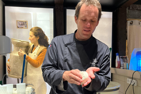 Paris: Living Cheese Museum Guided Tour with Cheese Tasting