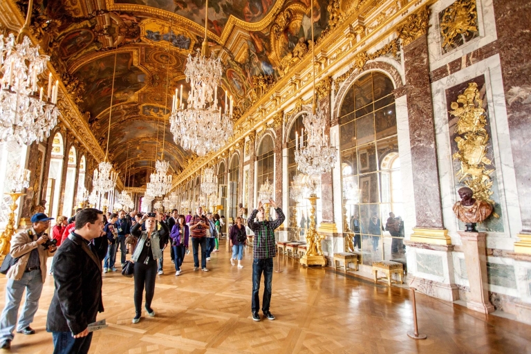 Depuis Paris : demi-journée à Versailles, billet coupe-fileSans file d’attente : Versailles avec guide anglophone