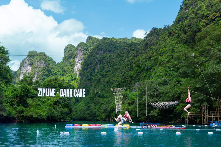 Phong Nha: Zipline Dark Cave & Paradise Cave Exploration Option 4: Full Adventure Experience - Drop-off in Hue