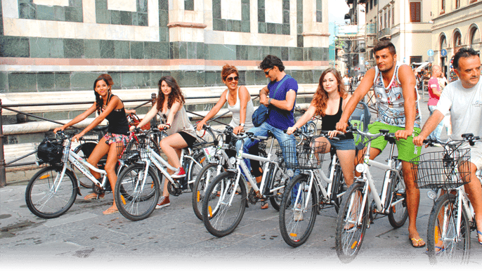 florencia 2.5 horas por la ciudad por la bicicleta eléctrica