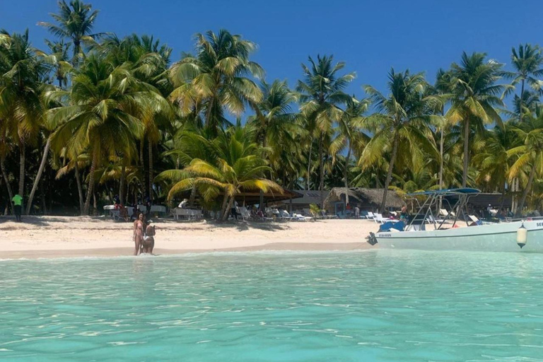From Punta Cana: Saona Island Boat Trip with Buffet
