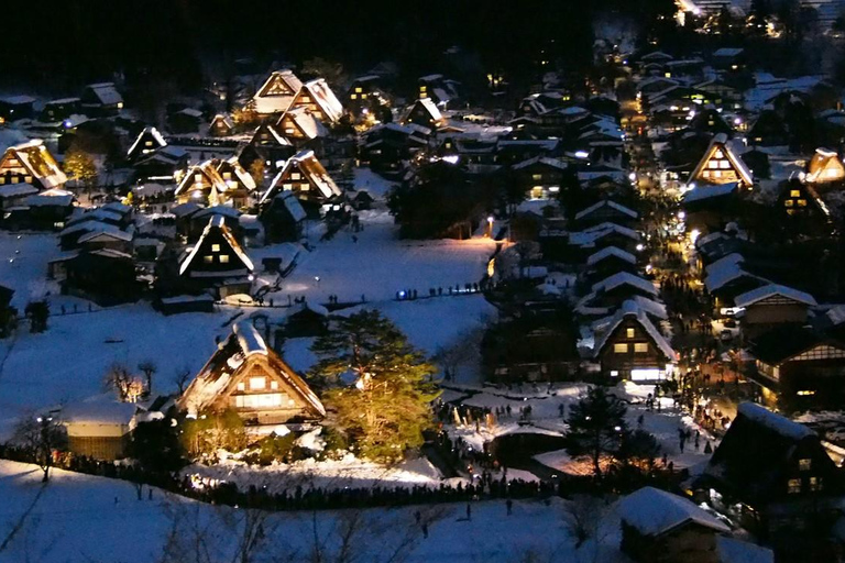 Nagoya: World Heritage Shirakawa-go Light-up Bus Tour Hida Pork Lunch (10:50AM Meet up)